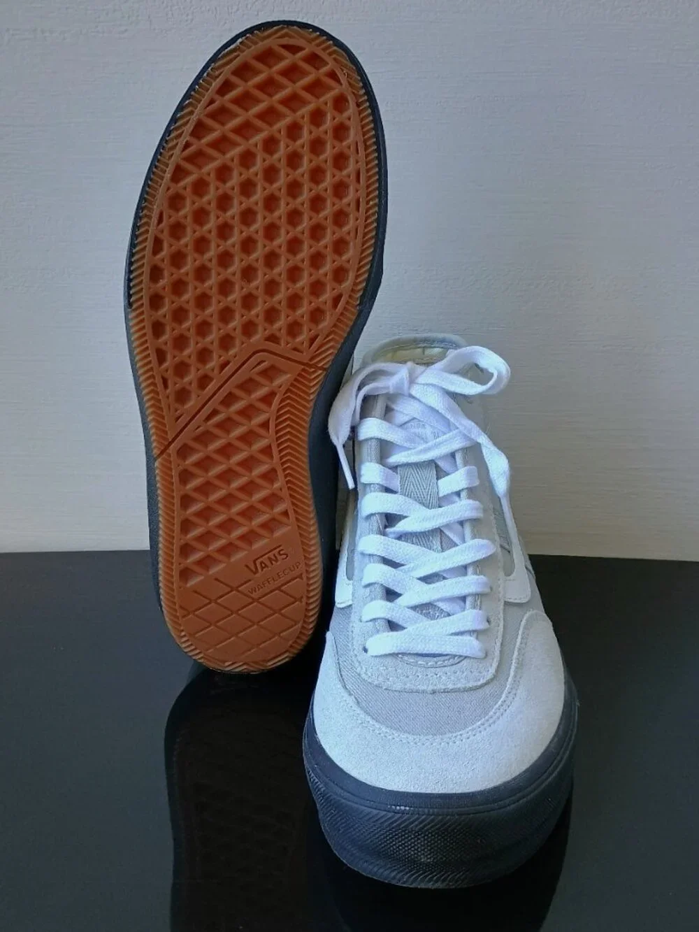 Vans Men's Crockett High Suede/Canvas in Styling Flexibility Light Gray/Black